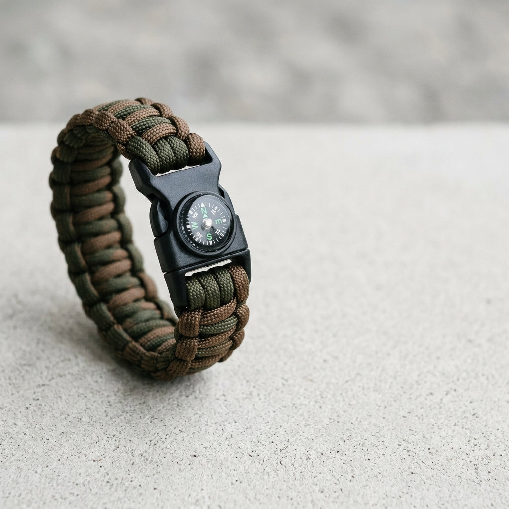 Paracord Survival Bracelet with Compass