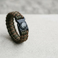 Paracord Survival Bracelet with Compass